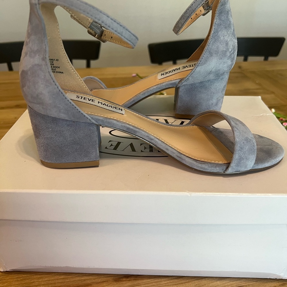 Steve Madden Women's Blue Suede Sandals